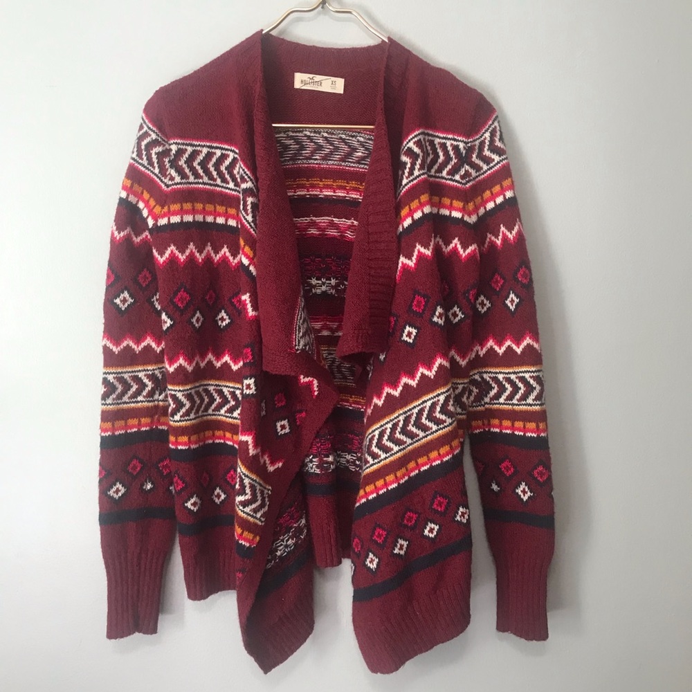FINAL SALE!! Hollister Drape Open Sweater Boho Cardigan Sweater - Picture 1 of 3